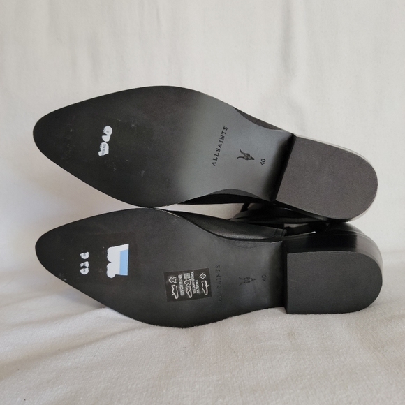 All Saints Naomi Cutout black leather bootie - Picture 11 of 15